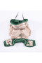 Beige-Green Bicolor Dog Jumpsuit Raincoat Dog Raincoat Dog Outfit Dog Dress - 5