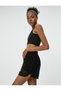 Tulle Detailed High Waist Waist Lace up Sports Shorts