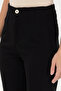 Women's Black Canvas Trousers 50290404 -Vr046 - 5