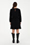 Women's Black Mini Size Woven Dress 50289860-Vr046 - 4