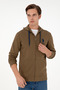Men's Khaki Knitted Cardigan 50289028-Vr027 - 3