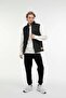 Men's Stand Collar Full Zipper Vest MLBRTVEST Black - 4