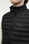Men's Stand Collar Full Zipper Vest MLBRTVEST Black - 3