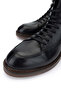 Men's Genuine Leather Black Leather Casual Boots - 3