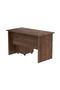 Brown MP1-D-BRN-PM Writing Table with Power Module, Power Strip Desktop Socket Board - 6
