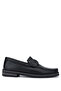 Men's Genuine Leather Black Leather Loafer Shoes