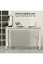 ZCD-25W Modern Study Desk, Modern Executive Desks for Home, Office - Light Grey - 3