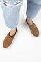 Adela Women's Genuine Leather Sabo Tan Slippers - 7
