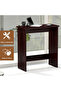 Study Desk with Foot Rest Support, Executive Desks Ideal for Home and Office - Dark Walnut - 4