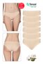 Özkan 23924 6 Pack Women's Cotton Modal Flexible Soft Slip Panties