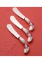 Arow 3 Pieces Porcelain Handle Butter Knife Breakfast Knife - 2