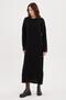 Women's Black Bicycle Collar Hair Knitted Strick Dress - 7