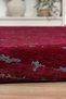 Moreno Viscose Woven Rug Non-Slip Sole Washable Plum Anthracite Kitchen Rug 1291 - 3