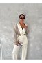 WOMEN'S TREND TRACKSUIT SET, STAND COLLAR, ZIPPERED, WIDE-LEG, SIDE-STRIPED, AYSHO MODEL - 6