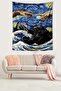 Van Gogh Starry Nights Creation of the Name Stain Resistant Fabric Wall Cloth Wall Carpet Tapestry