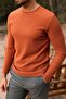 Slim Fit Long Sleeve Crew Neck Men's T-Shirt Tile - 36679.21K