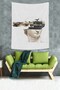 Unconscious Sculpture Head Stain Resistant Fabric Wall Covering Wall Tapestry Tapestry