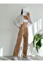 Women's Loose Wide Leg Velvet Sweatpants with Double Pockets - 6