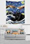 Van Gogh Starry Nights Creation of the Name Stain Resistant Fabric Wall Cloth Wall Carpet Tapestry - 2