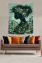 Tree Thinking in the Forest Women Stain Resistant Fabric Wall Cover Wall Tapestry Tapestry - 2
