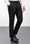 Straight Slim Fit Classic Men's Trousers Black - 38207.23K