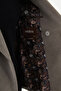 Striped Slim Fit Wide Collar Double Breasted Velvet Men's Jacket Mink - 40399.24K - 6