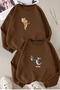 Tom and Jerry Printed Lover Combination Design Sweatshirt