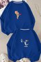Tom and Jerry Printed Lover Combination Design Sweatshirt