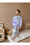 Milk Fabric Printed Detailed Three Thread Non-Raised Bottom and Top Set - 6