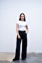 Cotton Stitched Trousers Black - 4