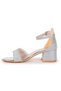 Elos Striped Daily Girl's 4 cm Heeled Sandals Shoes - 4