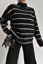 Dark Black Premium Yarn Sweater Trousers Double Knitwear Set - 4