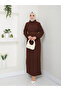 Women's Belted Turtleneck Dress - 5