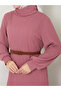 Women's Belted Turtleneck Dress - 5