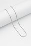 Round Snake Italian Chain Stainless Steel Necklace Silver Color - 1.5 mm
