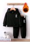 Children's Hooded Long Sleeve 2 Piece Tracksuit Set - 2