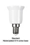 VzzUoo E14 To E27 Adapter Conversion Sket Fireproof Plastic Converter High Quality Material Sket ... - 8
