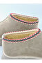 Embroidery Stitching Detailed Thick Sole Women's Shoes-Boots - 4