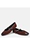 Big Number Genuine Leather Suede Ballet 41-42-43-44-Brown - 4