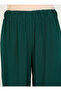 Natural Fabric Comfortable Fit Basic Trousers - Emerald - Refka - 3
