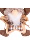 Christmas Ornament, Santa Claus, with Star Figure, Brown - 13X17 cm - 3