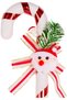 Christmas Ornament, Santa Claus Figurine, Christmas Decorated, Red-White - 8X29 cm - 2