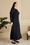 Women's Plus Size Nergiz Jacquard Hijab Mother Dress - 6