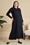Women's Plus Size Nergiz Jacquard Hijab Mother Dress - 4