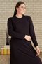 Women's Plus Size Nergiz Jacquard Hijab Mother Dress - 6
