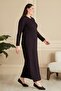 Women's Plus Size Nergiz Jacquard Hijab Mother Dress - 6