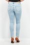 Women Skinny Fit Wash Stretchable Denim, Blue Wash - 4