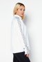 Women Sportswear Fit Long Sleeves Running Sweatshirt, White - 4
