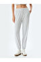 Jogger Sweatpants Double Waist Detailed Lace up Ribbon Pocket Comfortable Fit - 3