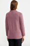 Buttoned Wool Knit Cardigan with Pocket Detail - Rose - 5